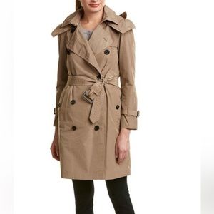Burberry The Amberford hooded shell trench coat